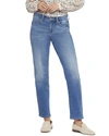 Nydj Relaxed High Rise Straight Jeans In Lovesick In Blue