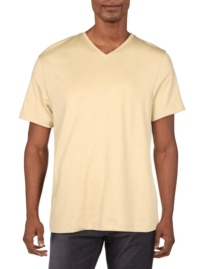 Alfani Mens V Neck Short Sleeve T-shirt In Multi