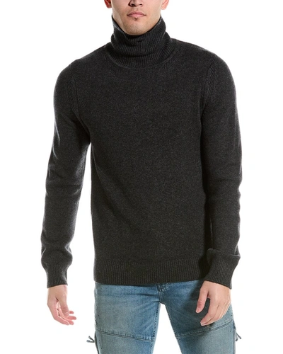 Helmut Lang Turtleneck Wool & Cashmere-blend Pullover In Grey