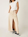 FREE PEOPLE COME AS YOU ARE CORD MAXI IN BEECHWOOD