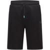 Hugo Boss Men's - Hwoven Knit Shorts Cotton Knit Relaxed Fit In Black In Black