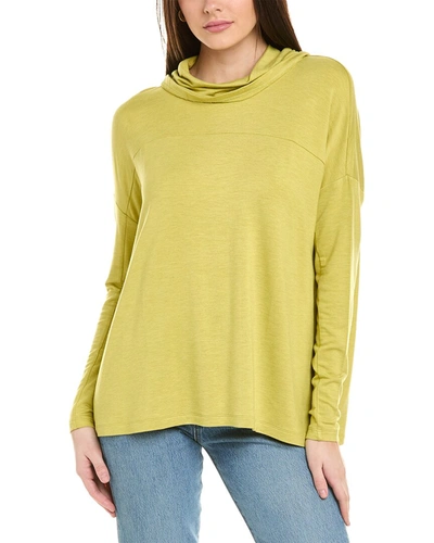 Cabi Ease Turtleneck Top In Green