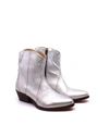 Free People New Frontier Western Bootie In Silver