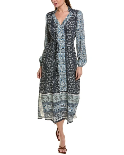 Go By Go Silk Go> By Gosilk Everyday Vaycay Silk Maxi Dress In Blue