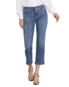 Nydj Womens Tummy Slimming Denim Straight Leg Jeans In Blue