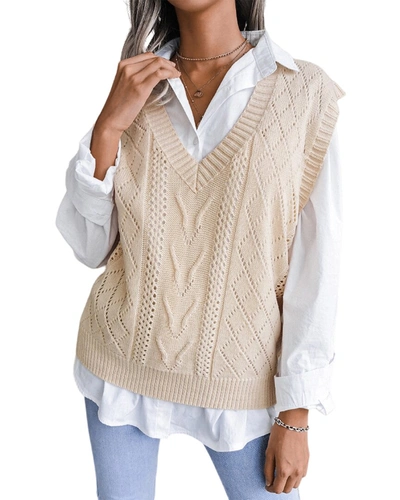 Lily Kim Vest In Neutral