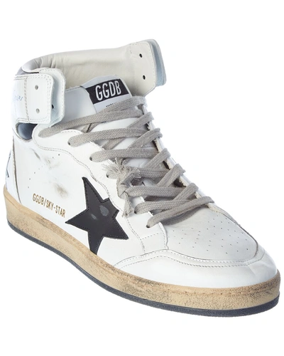 Golden Goose Sky Star Leather Sneaker In White