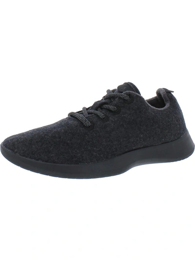 Allbirds The Wool Runners Womens Lifestyle Lace-up Casual And Fashion Sneakers In Black