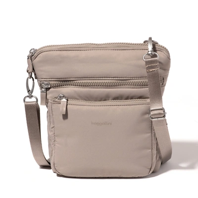 Baggallini Modern Pocket Crossbody Bag In Beige