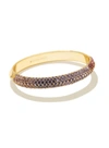 Kendra Scott 14k Gold-plated Pave Bangle Bracelet In Gld Prl Ma