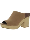 TOMS CHINE WOMENS OPEN TOE BLOCK HEEL