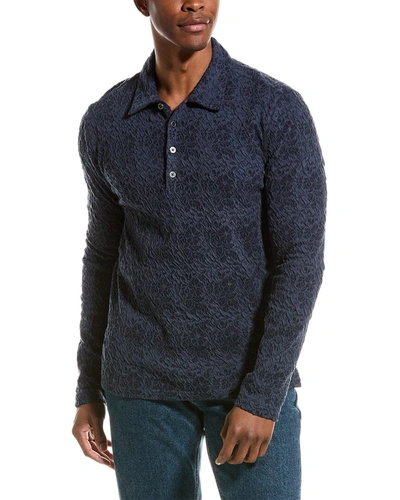 John Varvatos Newport Easy Fit Polo Shirt In Blue