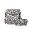 Baggallini Go Bagg Polyester Small Crossbody And Rfid Phone Wristlet In Grey