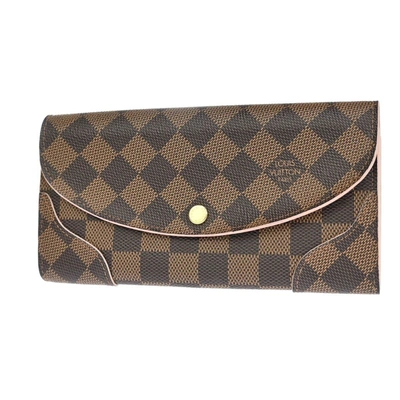 Pre-owned Louis Vuitton Caissa Canvas Wallet () In Brown