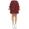 J. Lindeberg Carrie Padded Skirt Print In Bridge Swirl Red In Multi