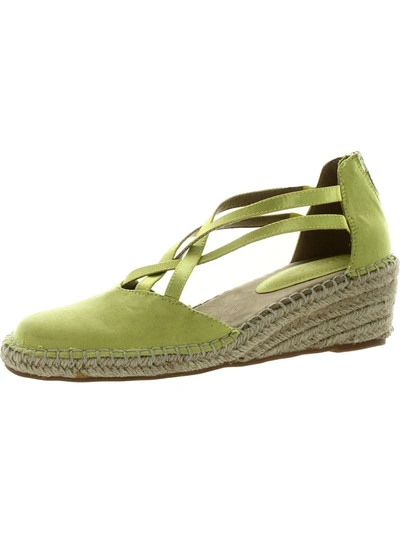 Kenneth Cole Reaction Clo Womens Strappy Woven Wedges In Green