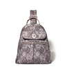 Baggallini Naples Convertible Backpack In Tan Python - Polyester