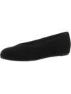 Eileen Fisher Una 2 Suede Ballerina Flats In Black