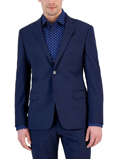 Armani Exchange Mens Dressy Wool Two-button Blazer In Blue