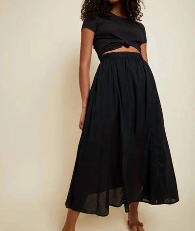 Nation Ltd Petra Gored Maxi Skirt In Black