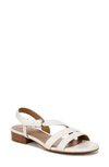 Naturalizer Hilma Slingback Sandal In White Faux Leather