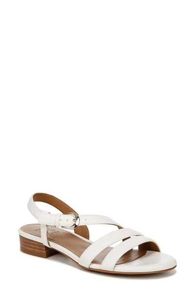 Naturalizer Hilma Slingback Sandal In White Faux Leather