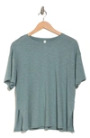 Z By Zella Easy Day Slub T-shirt In Grey Thunder