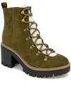 ESPRIT FLYNN WOMENS LACE-UP SIDE ZIP ANKLE BOOTS