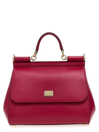 Dolce & Gabbana Women Sicily Handbag In Pink