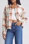 BRIXTON BOWERY PLAID FLANNEL BUTTON-UP SHIRT