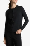 St John Santiago Knit Cardigan In Black