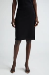 St John St. John Collection Santiago Sweater Knit Skirt In Black