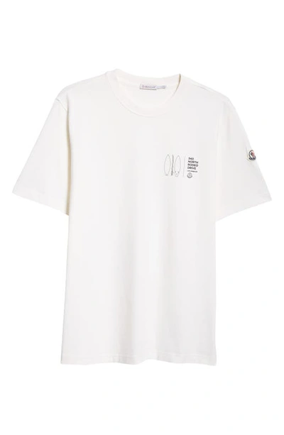 Moncler North Rodeo Drive-print Cotton-jersey T-shirt In Natural