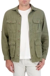 Robert Graham Sahara Linen Jacket In Olive