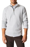 Billy Reid Cullman Half Zip In Silver