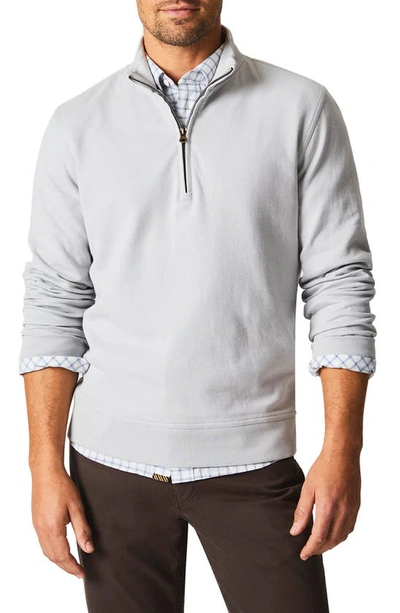 Billy Reid Cullman Half Zip In Silver