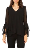 CHAUS TULIP BELL SLEEVE TOP