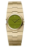 Breda Sync Quartz Bracelet Watch In Gold And Green At Urban Outfitters