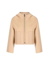 Fendi Reversible Wool-blend Cropped Jacket In Duckling