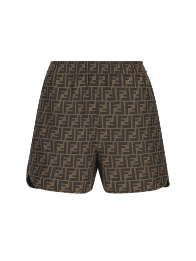 Fendi Shorts In Tobacco