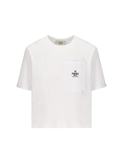 Fendi T-shirts And Polos In White