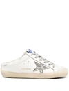 Golden Goose Superstar Sneakers In White Suede And Leather In White