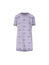 Miu Miu Wool Blend Mini Sweater Dress With Embroidery In Glycine