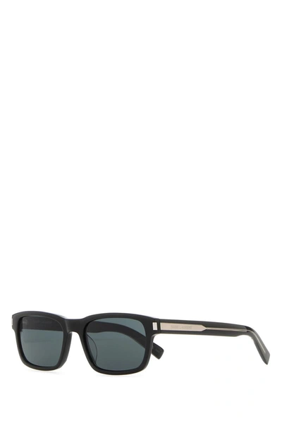 Saint Laurent Sunglasses In Black&crystalsilverblack