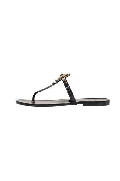Tory Burch Flat Shoes In Perfect Black / Gold
