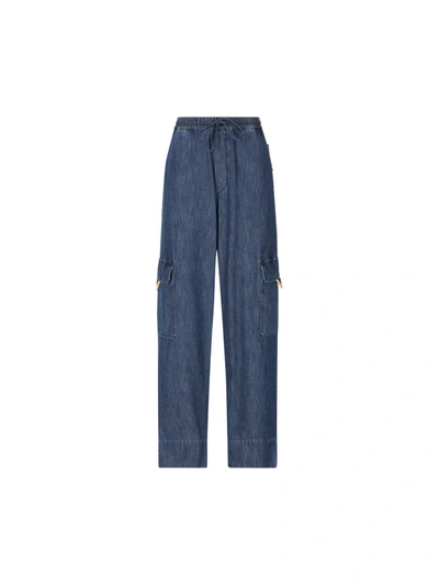 Valentino Garavani Jeans In Medium Blue Denim