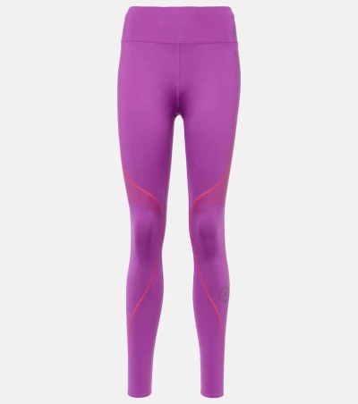 Adidas By Stella Mccartney Running紧身裤 In Purple