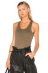 ALEXANDER WANG T RIBBED BODYSUIT,4C277015B4