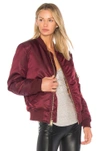 Alpha Industries Ma-1 Reversible Bomber Jacket In Burgundy