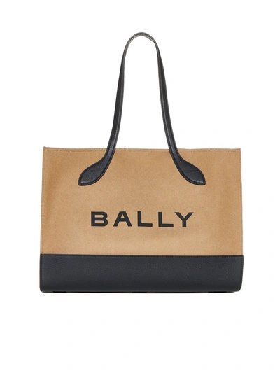 Bally Bags In Sand/black+oro
